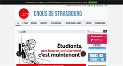 Desktop Screenshot of crous-strasbourg.fr